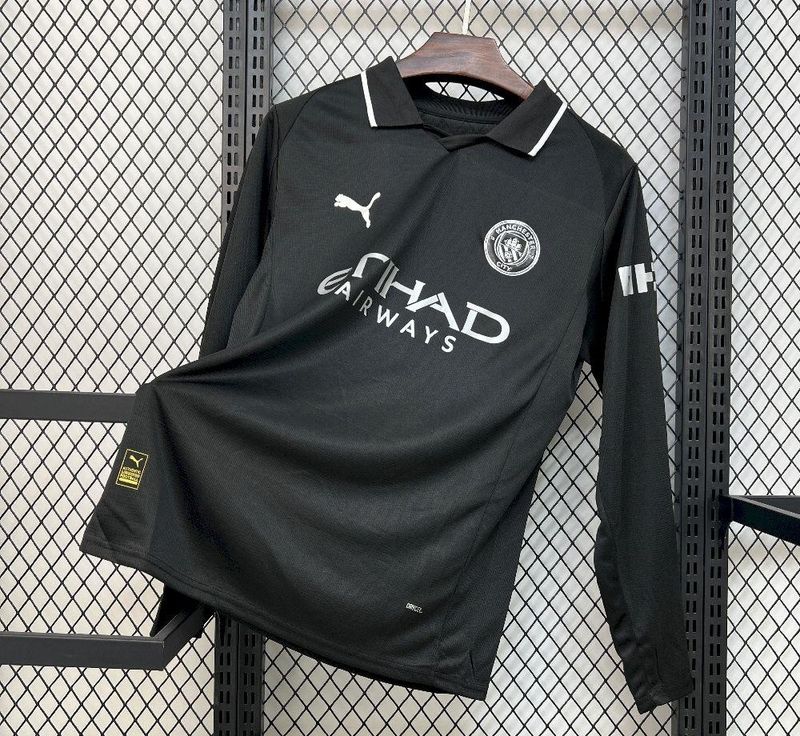 Manchester City Away Long Sleeve Fan Jersey