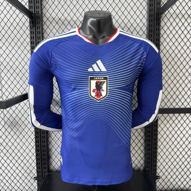 Japan Home Long Sleeve Player Jersey Japan Home Long Sleeve Player Jersey
