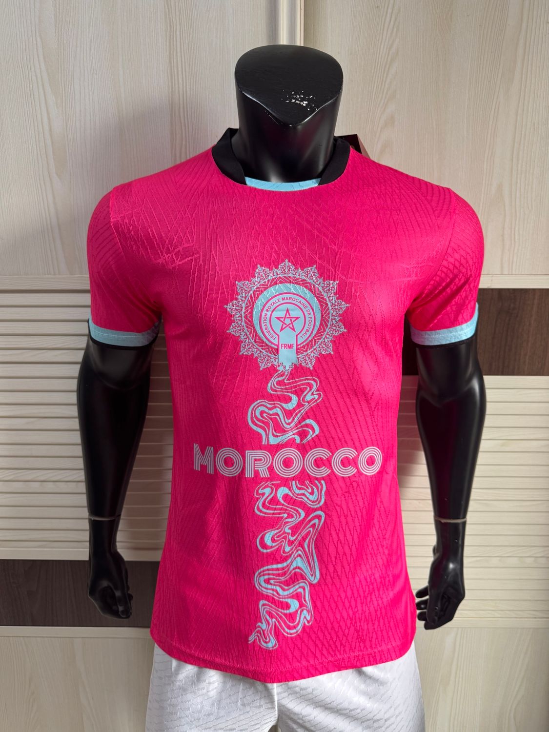 Morocco Pink and Blue Special Vapor Jersey Morocco Pink and Blue Special Vapor Jersey