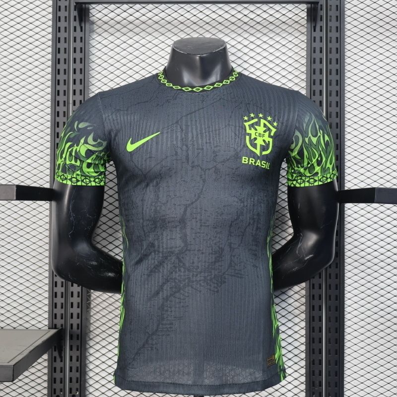 Brazil Black and Green Special Vapor Jersey Brazil Black and Green Special Vapor Jersey