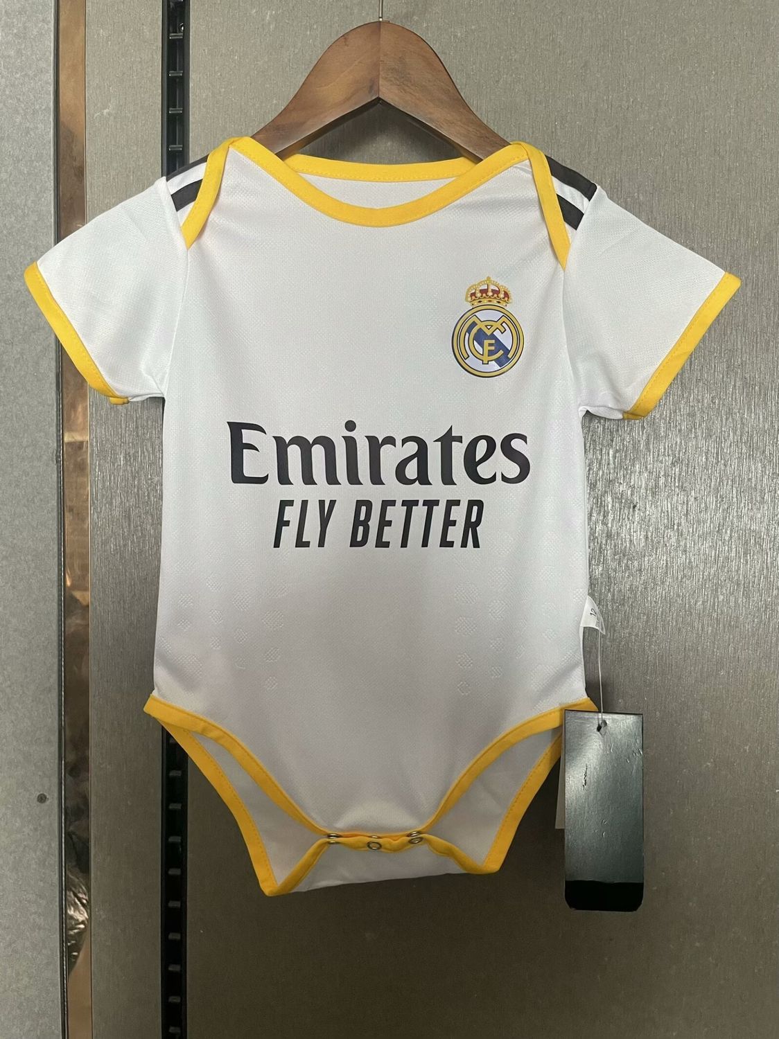 Real Madrid Home Baby Romper, 12-18 months Real Madrid Home Baby Romper, 12-18 months