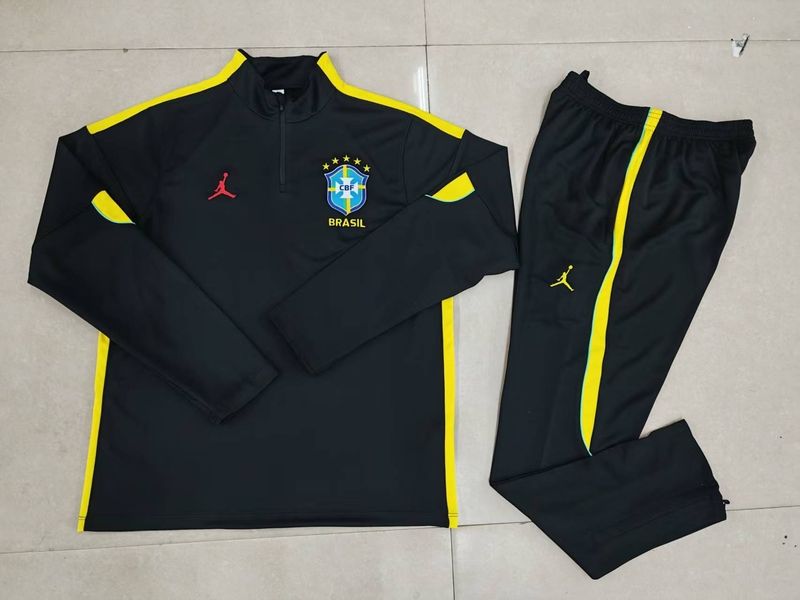Brazil Black and Yellow Long Sleeve Training Set