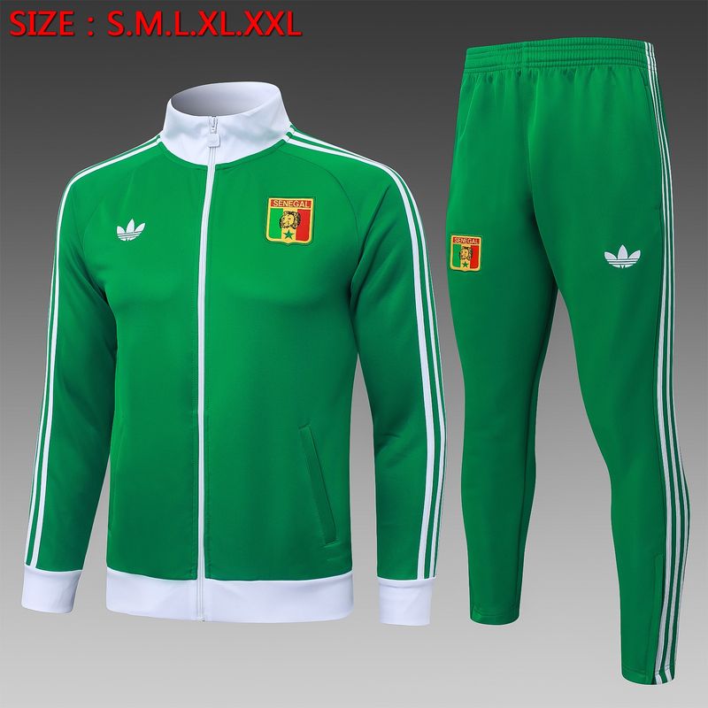 Senegal Green Long Sleeve Tracksuit Set