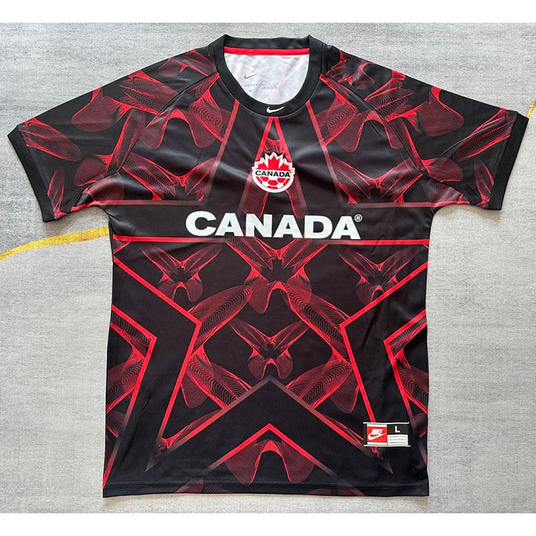 Canada Black and Red Special Stadium Jersey