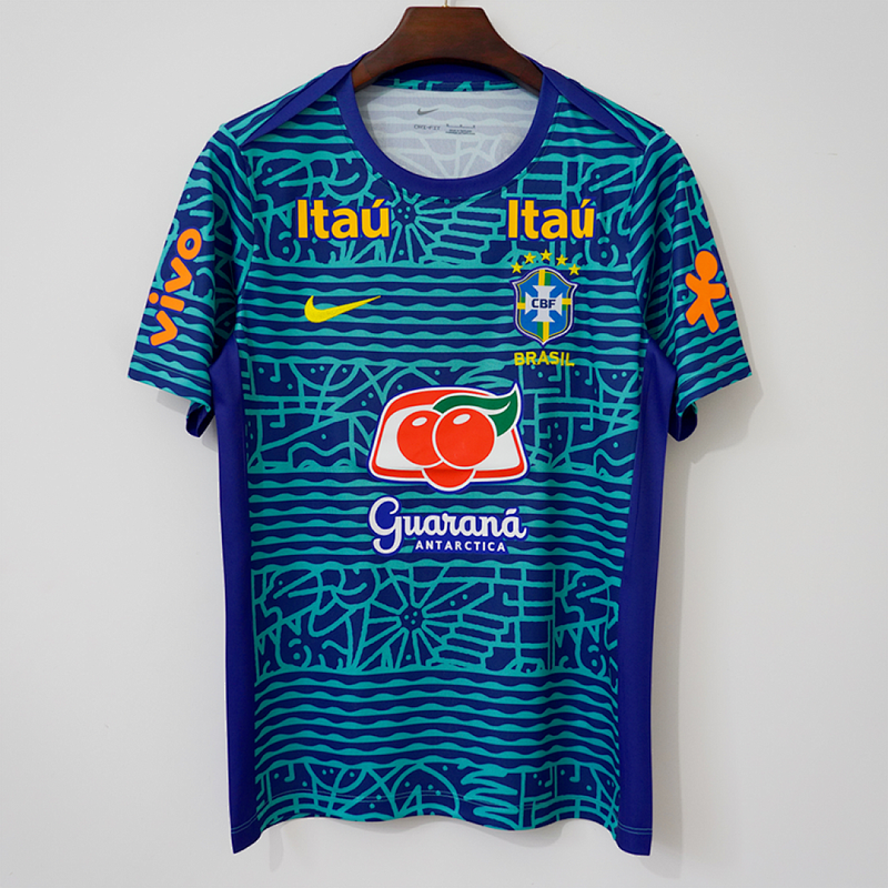 Brazil Blue and Turquoise Special Stadium Jersey Brazil Blue and Turquoise Special Stadium Jersey