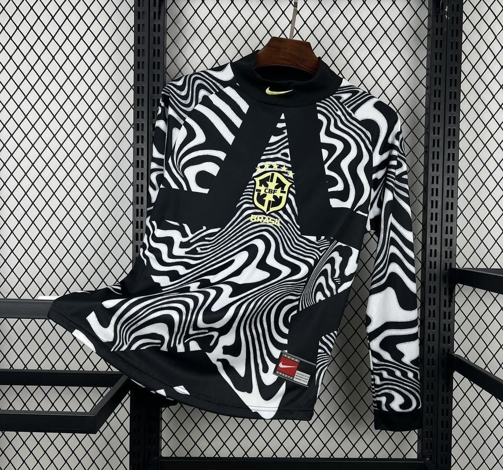 Brazil Goalkeeper Special Long Sleeve Fan Jersey