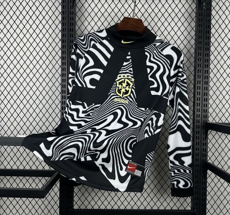 Brazil Goalkeeper Special Long Sleeve Fan Jersey