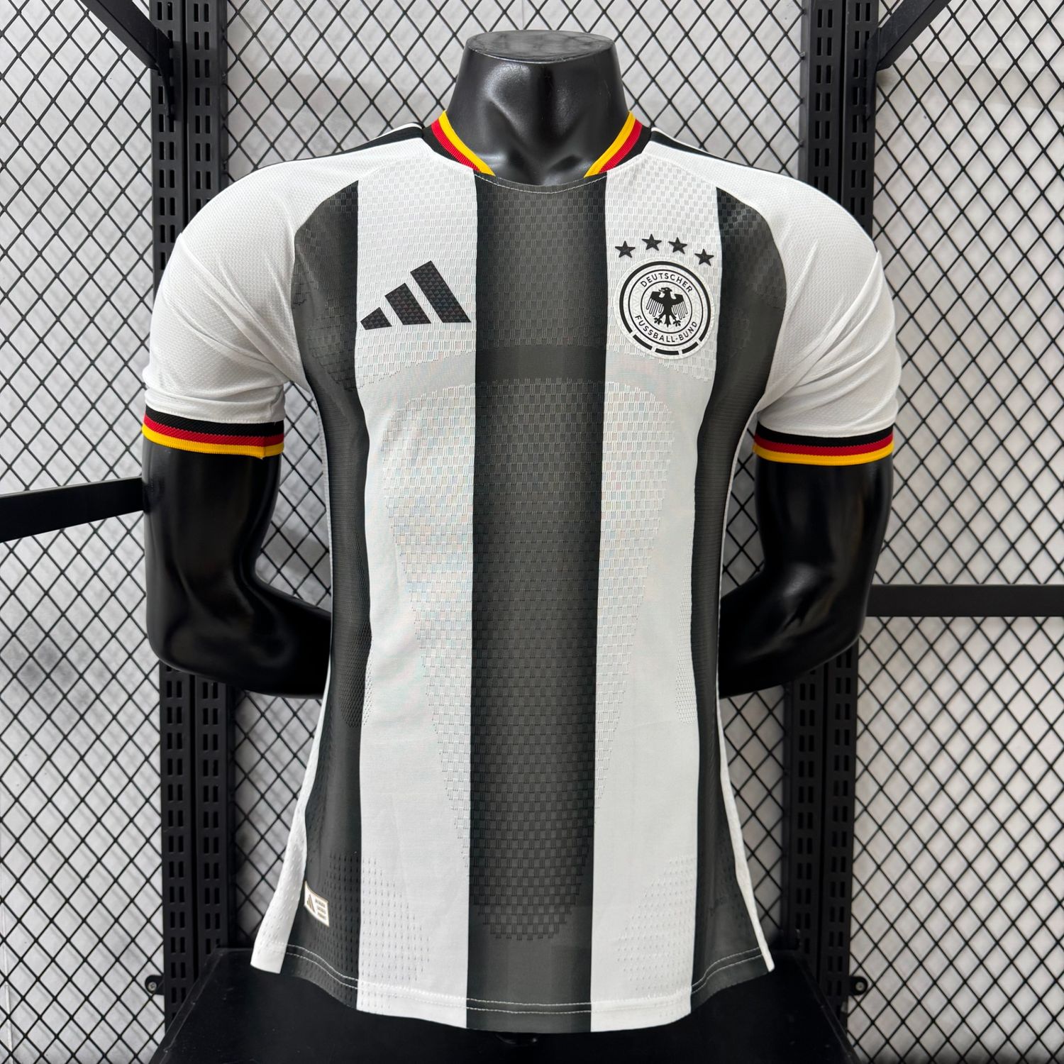  Germany Black and White Stripe Special Vapor Jersey
