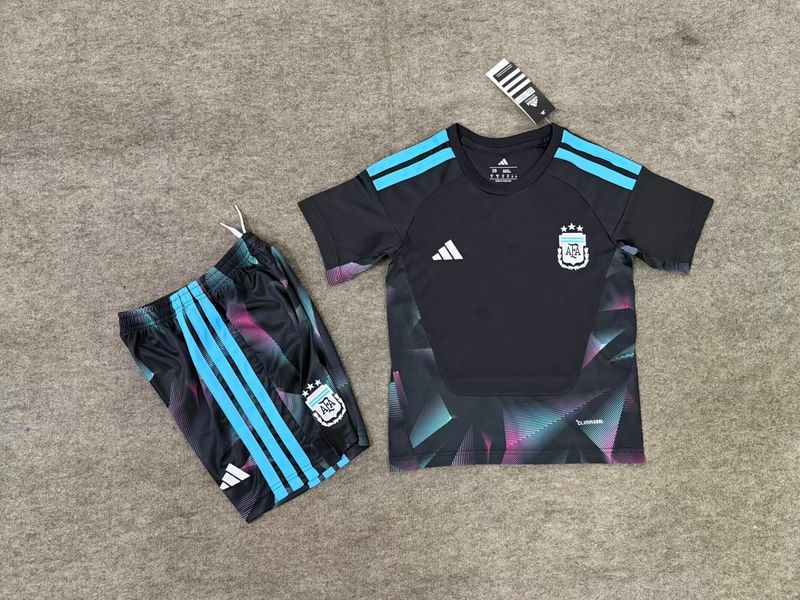 Argentina Black Goalkeeper Special Kids Kit