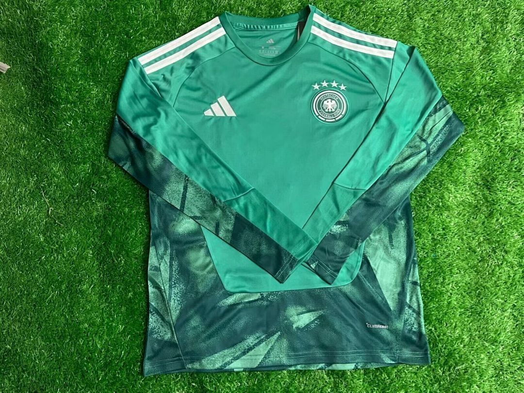 Germany Green Goalkeeper Special Long Sleeve Fan Jersey