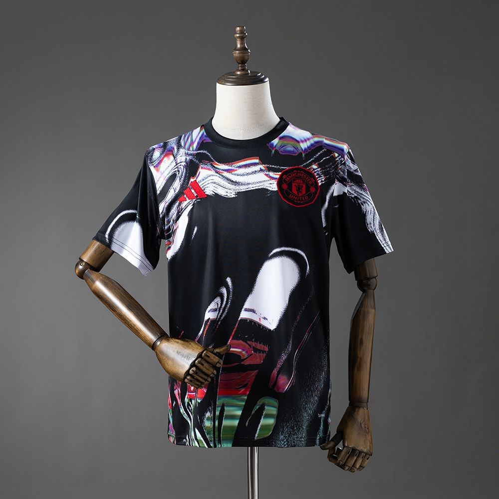 Man United Black and Red Special Fan Jersey Man United Black and Red Special Fan Jersey