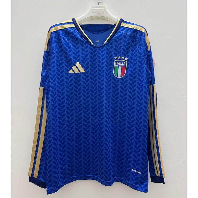 Italy Home Long Sleeve Fan Jersey