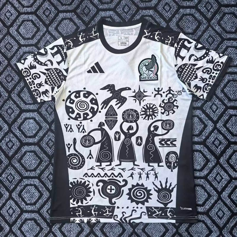 Mexico Black and Pink Pattern Special Stadium Jersey