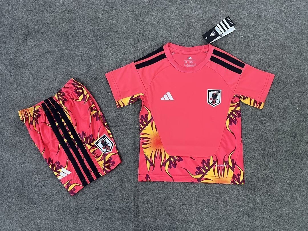 Japan Red Goalkeeper Home Kids Kit