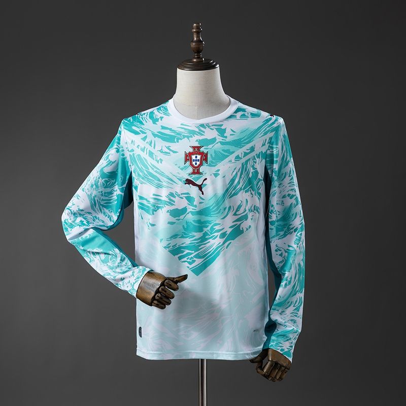 Portugal Away Long Sleeve Fan Jersey