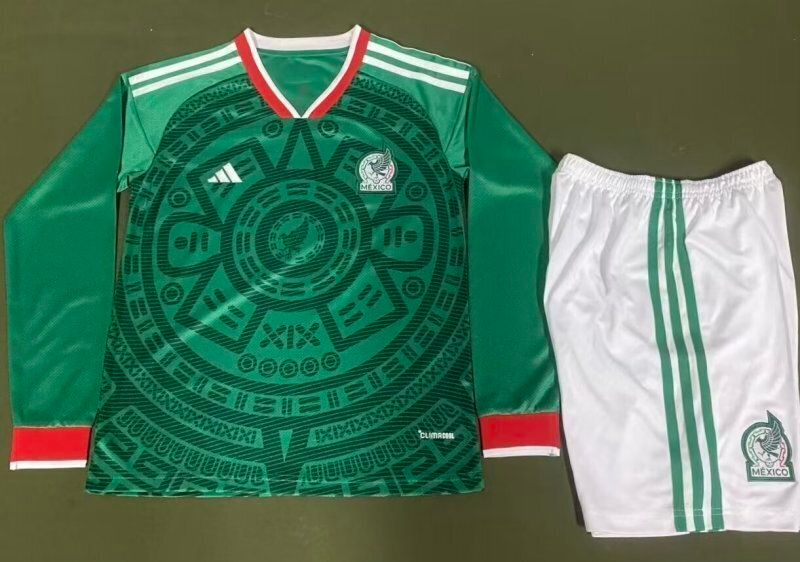 Mexico Home Long Sleeve Kids Kit