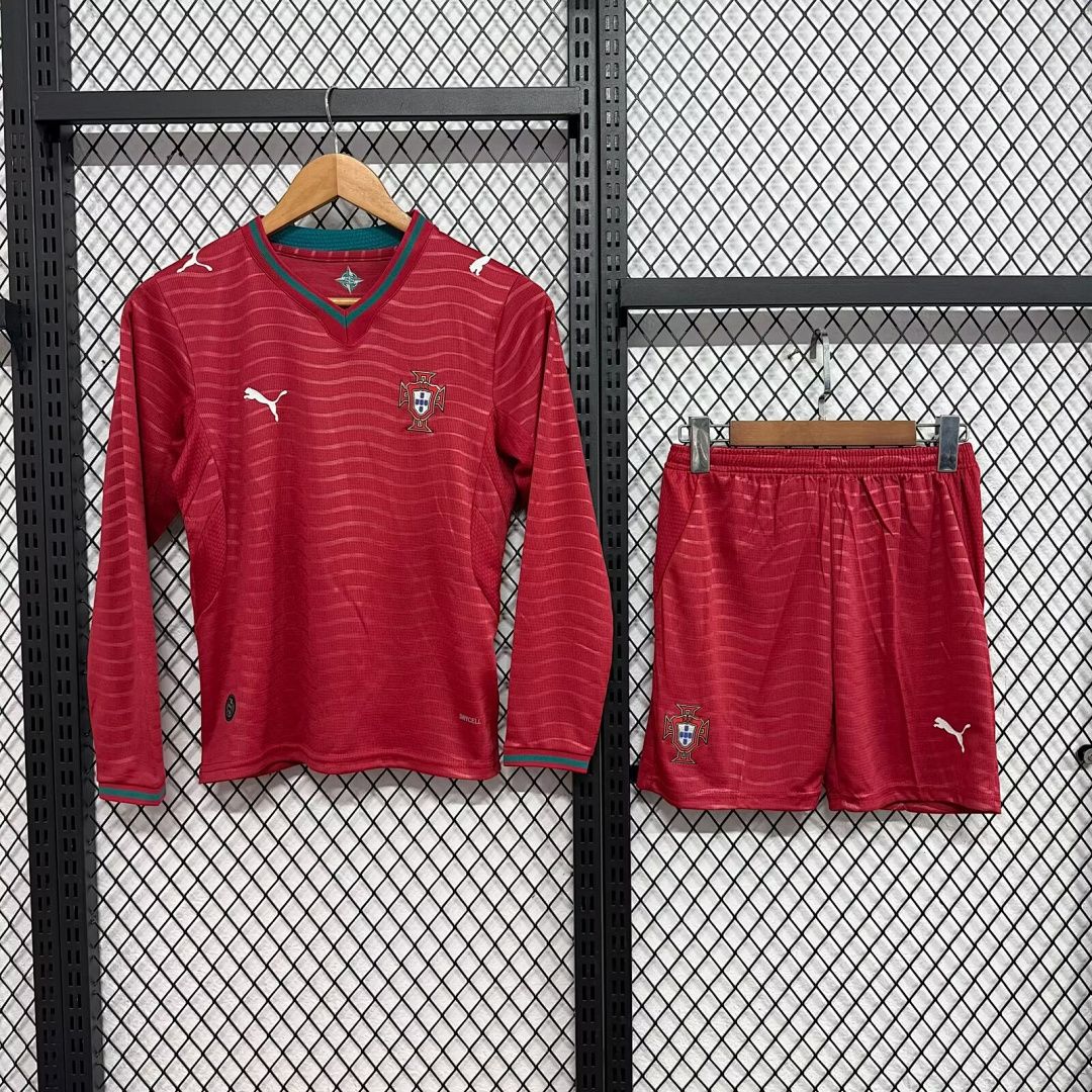 Portugal Home Long Sleeve Kids Kit