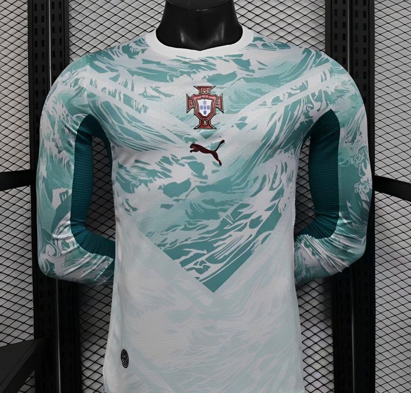 Portugal Away Long Sleeve Player Jersey