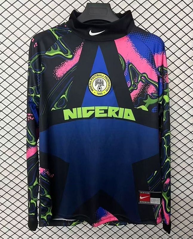 Nigeria Black Goalkeeper Special Long Sleeve Fan Jersey