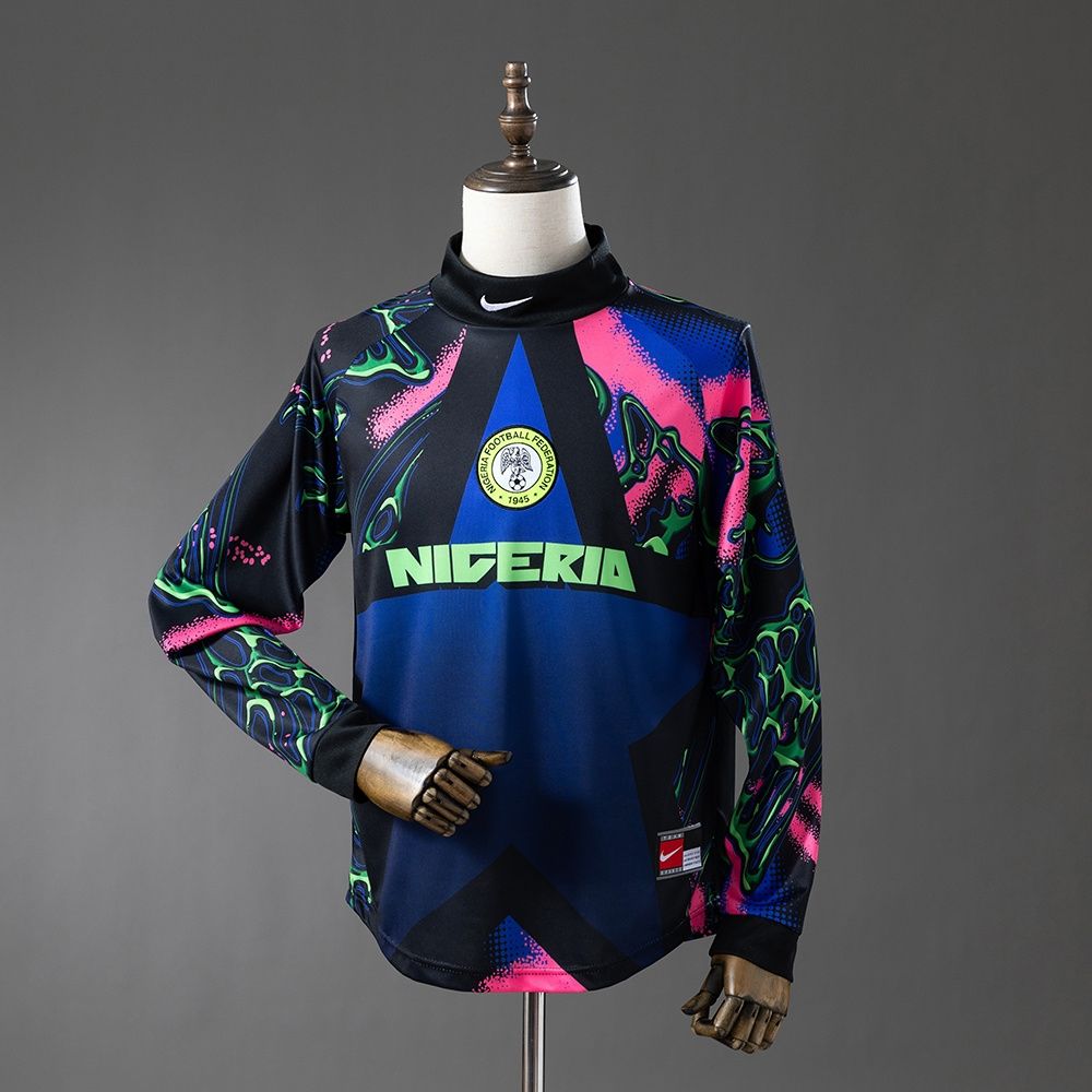 Nigeria Black Goalkeeper Special Long Sleeve Fan Jersey Nigeria Black Goalkeeper Special Long Sleeve Fan Jersey
