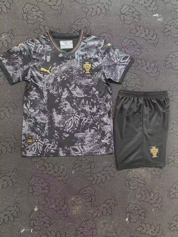 Portugal Black and Grey Home Kids Kit