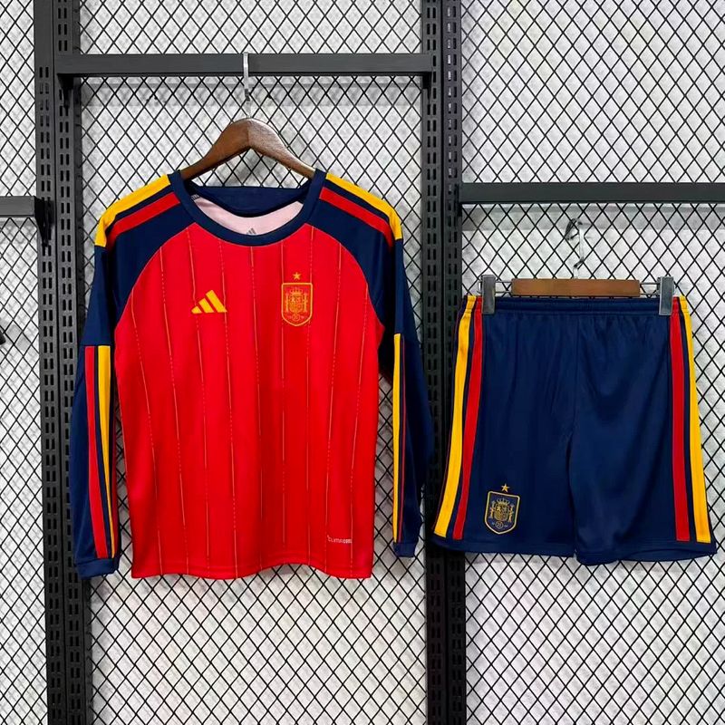 Spain Home Long Sleeve Kids Kit