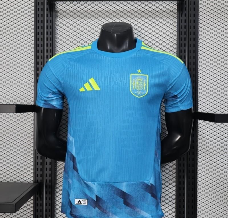 Spain Blue Goalkeeper Special Vapor Jersey