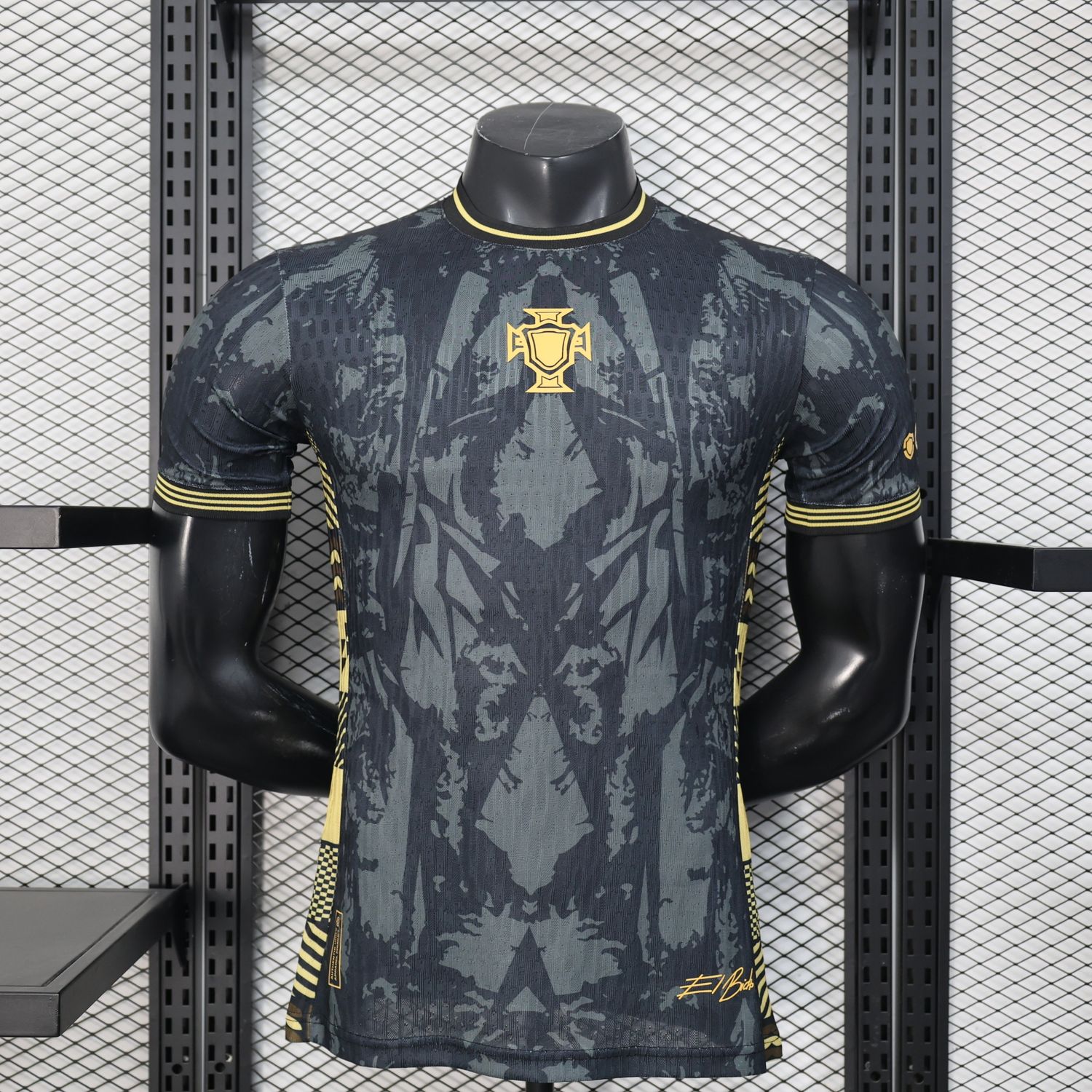 Portugal Black, Grey and Tan Special Vapor Jersey