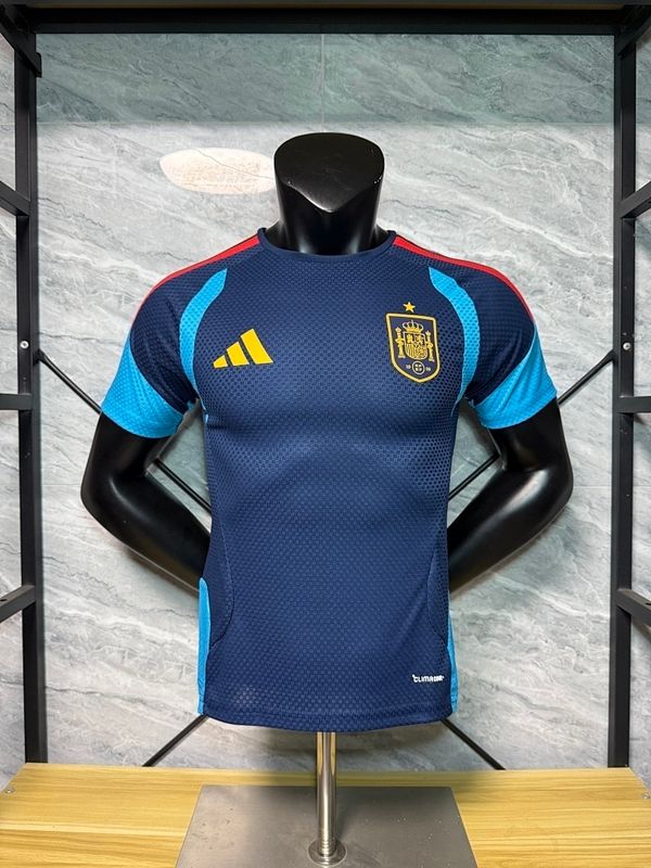 Spain Navy and Blue Special Vapor Jersey