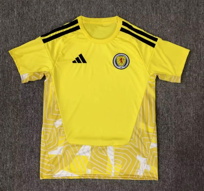 Scotland Yellow Goalkeeper Special Stadium Jersey