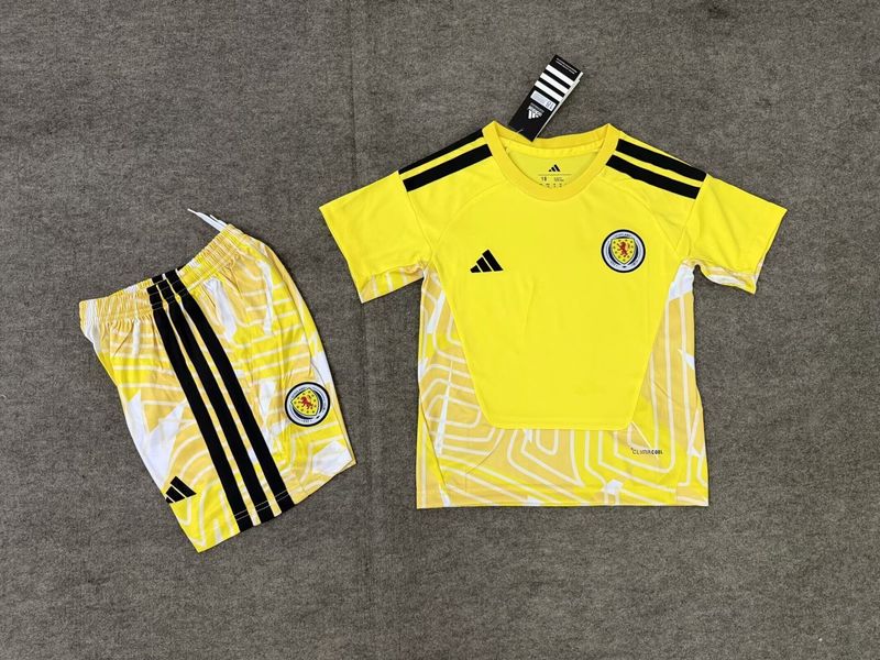 Scotland Yellow Goalkeeper Kids Kit