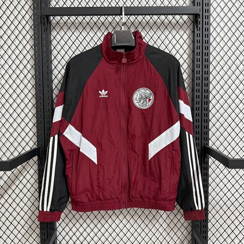 Ajax Maroon and Black Windbreaker 