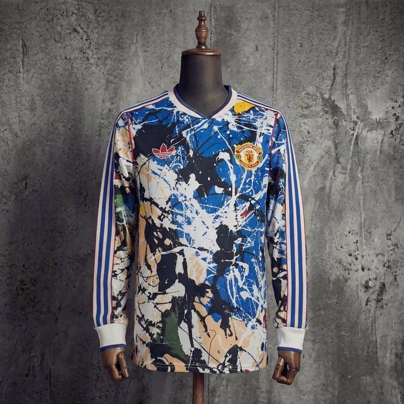 Man United Colour Splash Long Sleeve Fan Jersey