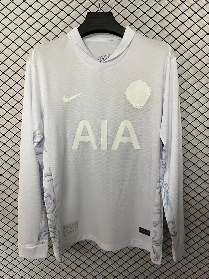 Tottenham 125th White Long Sleeve Fan Jersey
