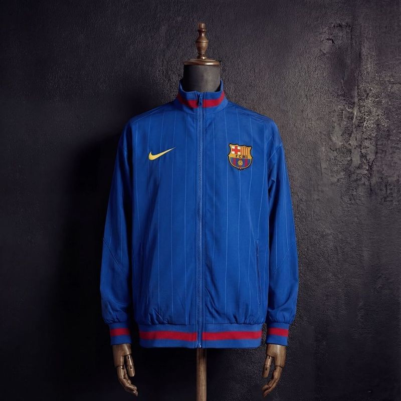 Barcelona Royal Blue Stripe Windbreaker 