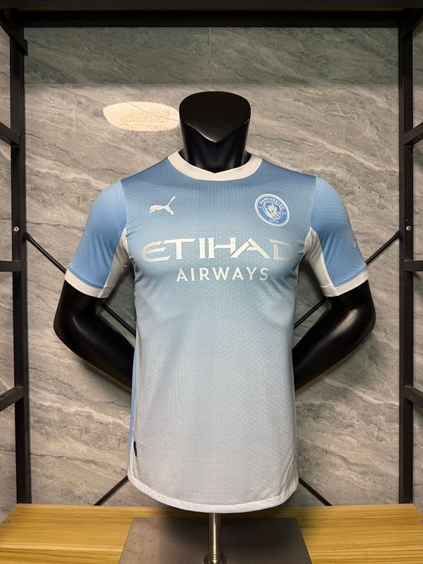 Manchester City Blue and White Fading Special Vapor Jersey