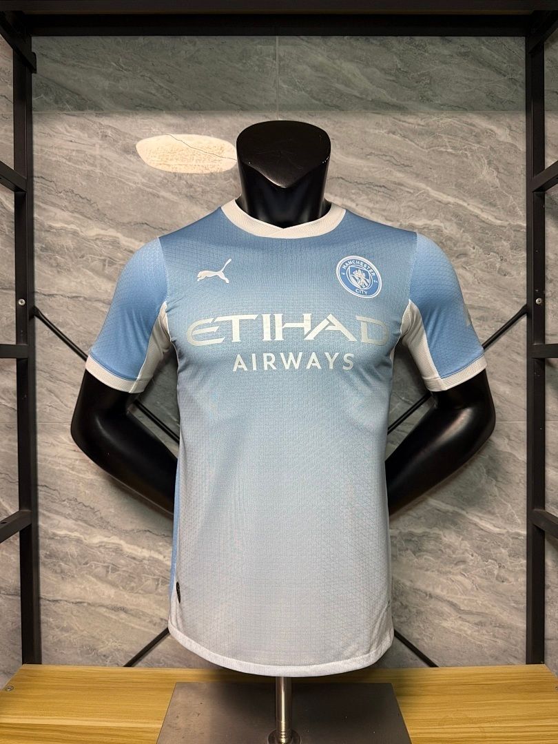 Manchester City Blue and White Fading Special Vapor Jersey