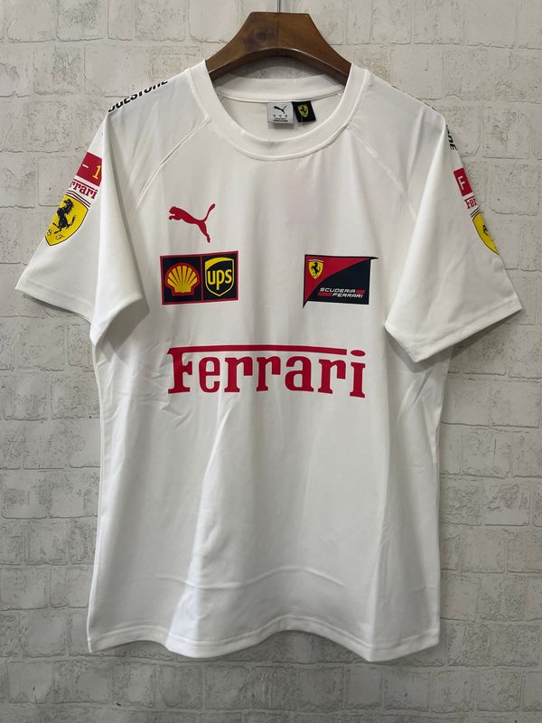 Ferrari White Crewneck Racing Suit 