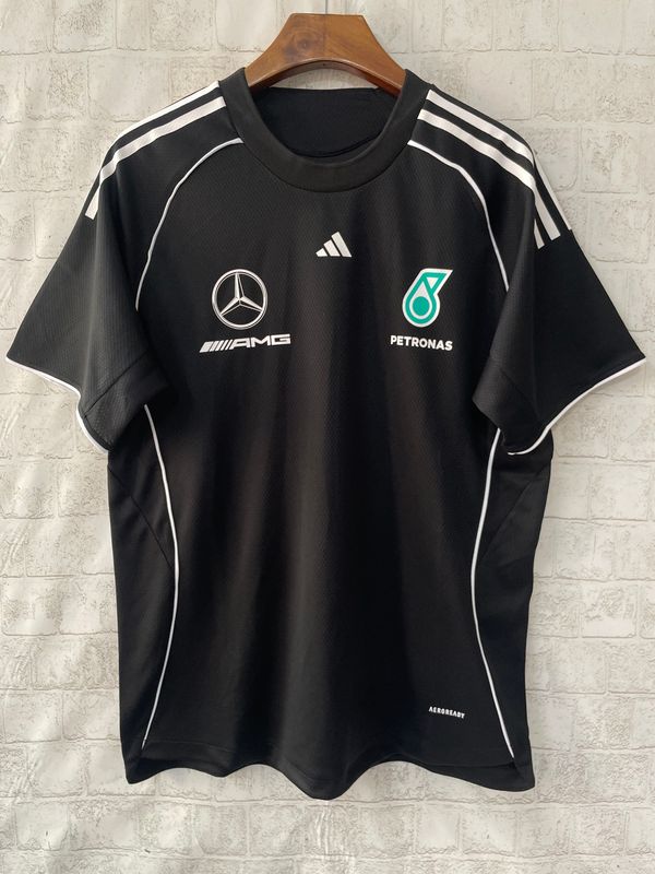 Mercedes Black & White Crew Neck Racing Suit