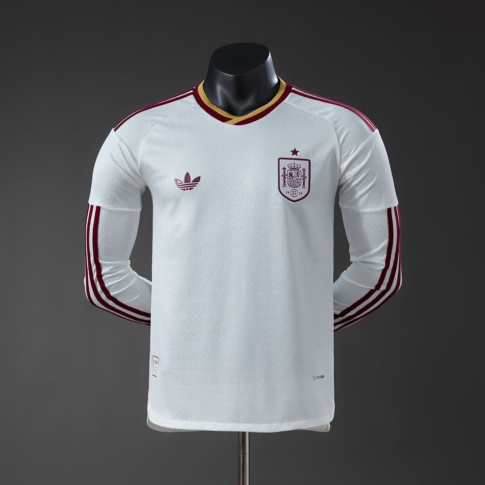 Spain Away Long Sleeve Player Jersey