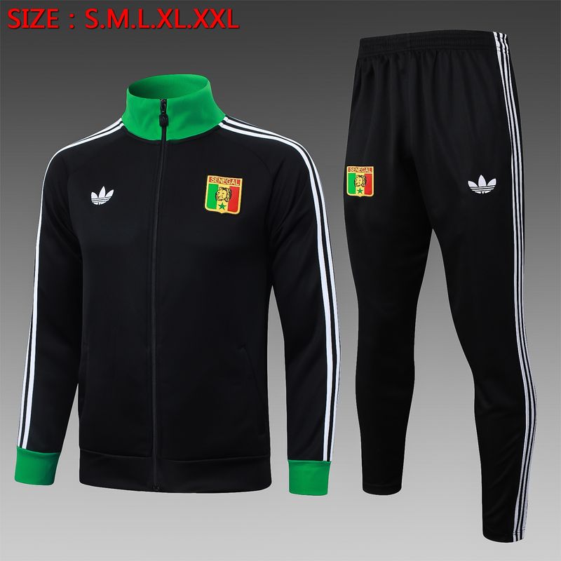 Senegal Black Long Sleeve Tracksuit Set