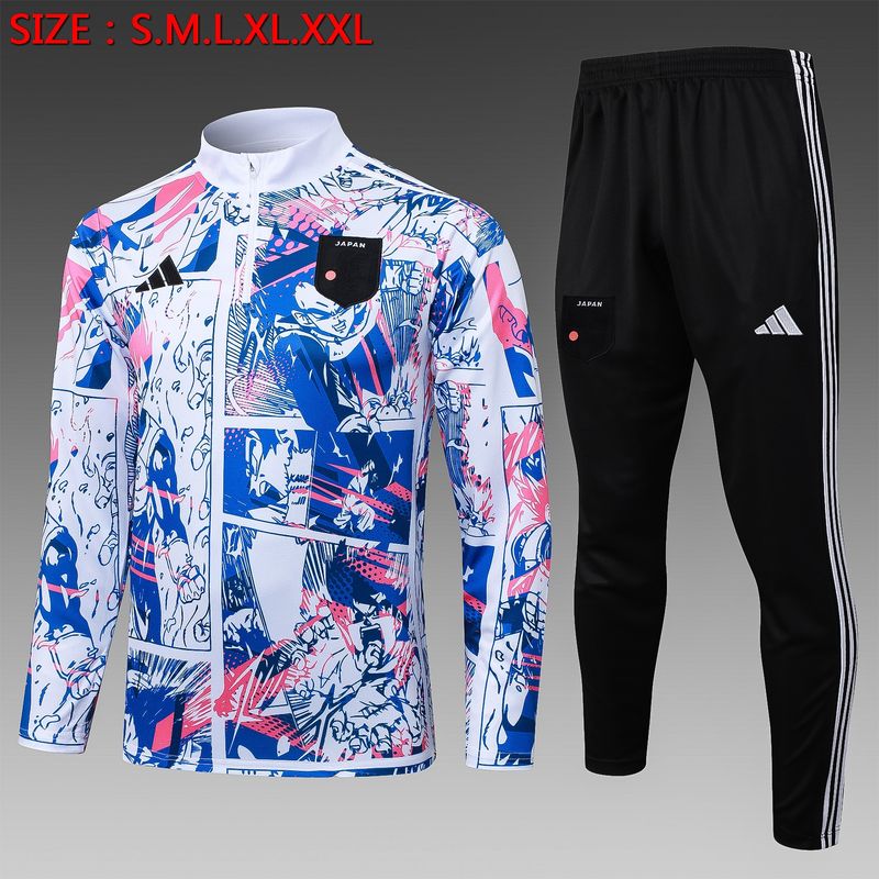 Japan White Anime Long Sleeve Tracksuit Set
