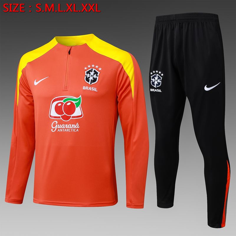 Brazil Orange, Yellow and Black Long Sleeve Training Set