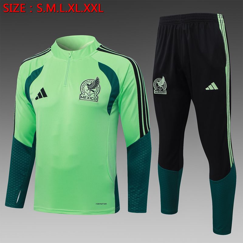 Mexico Lime Green and Black Long Sleeve Training Set