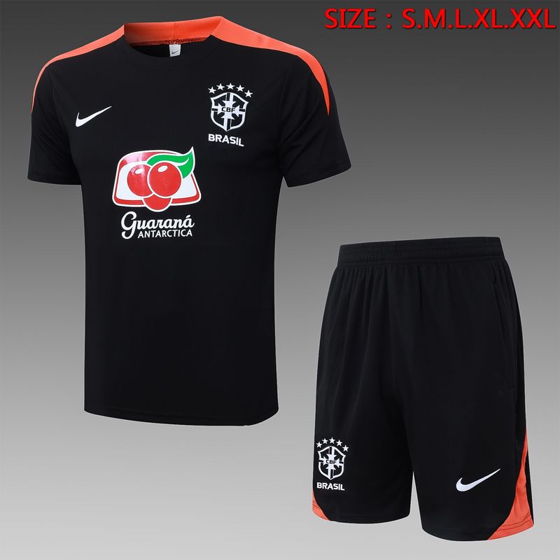 Brazil Black and Orange Short Sleeve Training Set