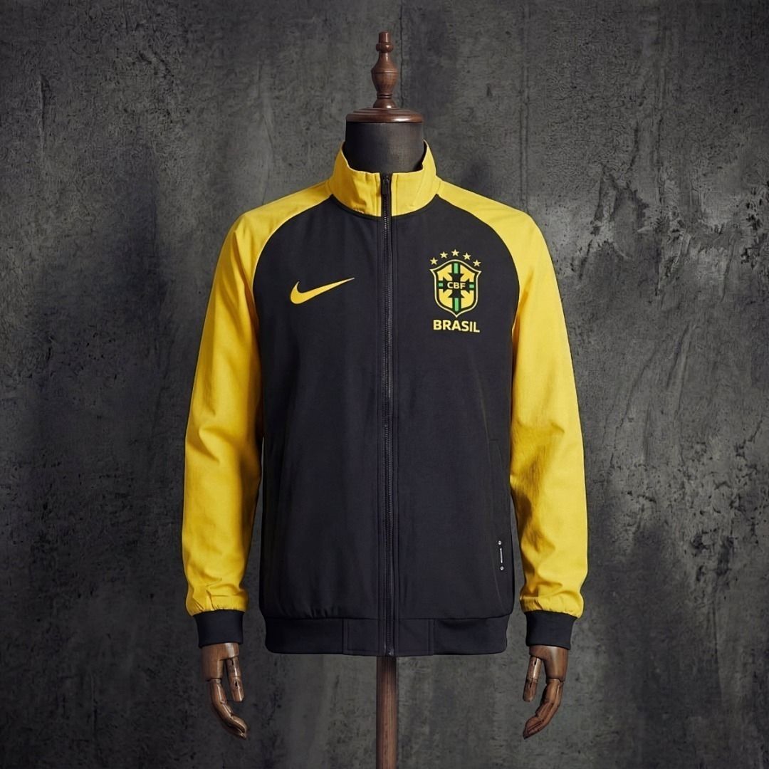 Brazil Black and Yellow Windbreaker