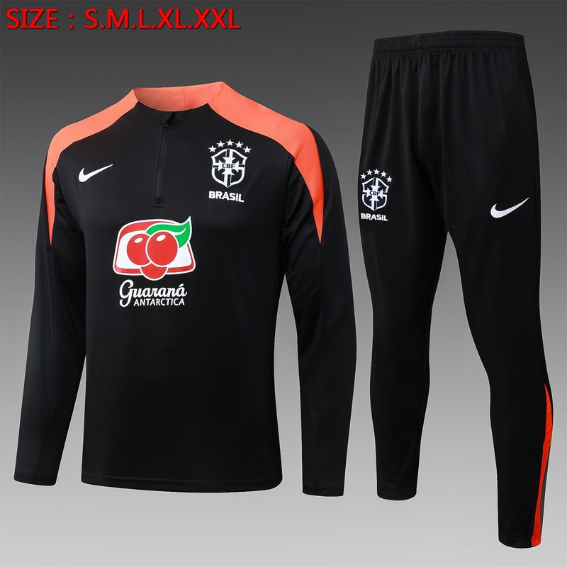 Brazil Black and Orange Long Sleeve Training Set