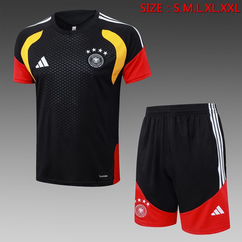 Germany Black and Red Short Sleeve Training Set
