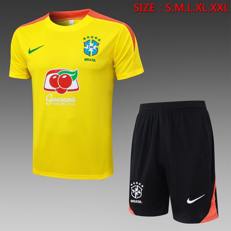 Brazil Yellow, Orange and Black Short Sleeve Training Set