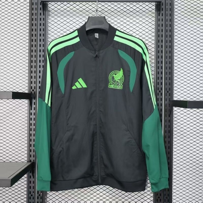 Mexico Black and Green Windbreaker